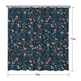 thumbnail image 5 of Pioneer Flower Floral Print Pattern Shower Curtain 72"x72" ,Bathroom Decorative Shower Curtains Set with 12 Hooks,Modern Waterproof Washable Shower Curtain, 5 of 6