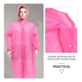 thumbnail image 2 of Adult Raincoat Travel Coats Pink Light Jackets for Men Clear Poncho Emergency Raincoats Survival Miss, 2 of 6