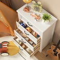 thumbnail image 3 of Aiho 4-Drawer Dresser for Bedroom, Wood Cabinet - White, 3 of 11