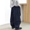 thumbnail image 4 of CONZONE Boys Baggy Sweatpants Wide Leg Casual Pants for Child Elastic Waist Baggy Athletic Jogger Pants with Pockets, 4 of 9