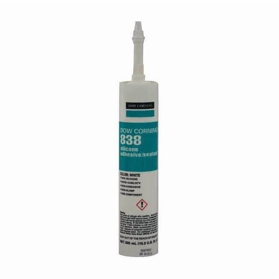 Dowsil Silicone Adhesive Sealant,White,838 2227819