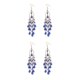 thumbnail image 2 of Qarigey Mujeres Maxi Bohemian Big Beads Crystal Pendientes Boda Colgante largo Gancho para la oreja Compromiso Joyería Eardrop azul 2piezas, 2 of 6