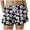 Black, variant on larppty Women's Tropical Floral Parrot Print Swim Trunks Quick Dry Beach Board Shorts with Pockets and Drawstring(Light Purple, XXL)