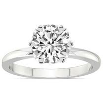 IGI Certified 5 Carat Round Shape Lab Grown Diamond Engagement Ring | 14K White Gold | Malissa Solitaire Diamond Ring | FG-VS1-VS2 Quality Friendly Diamonds