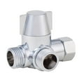 thumbnail image 1 of MYG Brass Diverter Splitter Switch T-Adapter Toilet G1/2 Inch Valve 3 Way Water Home Hose Replacement Bath Bathroom, 1 of 4