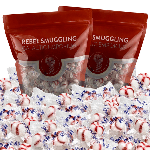 Christmas Soft Peppermint Puffs Candy Bulk 2 x 2lb Bags, Individually Wrapped Mints by Rebel Smuggling Galactic Emporium (4lbs Total)