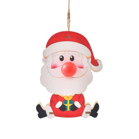 

Gaiseeis Resin Craft Christmas Pendant LED Light Christmas Tree Decoration Scene Festival A