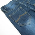 thumbnail image 3 of KIDSCOOL SPACE Little Boys Jeans,Elastic Band Inside Straight Fit Stretchy Soft Denim Slim Pants,4-5 Years, 3 of 5