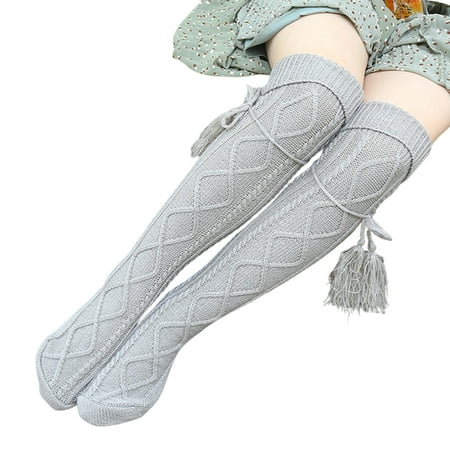 

Puloru Knitted Socks for Women Warm Foot Cover Long Leg Cover