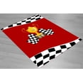 thumbnail image 3 of Premium Race Flag Bedroom Carpet Rug, High-Quality Decorative Floor Mat, Race Theme Rug, 3 of 4
