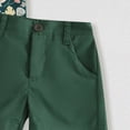 thumbnail image 3 of Kaprioy Baby Boy Outfit Toddler Baby Boy Clothes Shorts Set Dinosaur Print Bow Tie Shirt Short Sleeve Button Down Top Solid Shorts Summer Outfit, 3 of 3