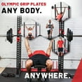 thumbnail image 4 of Lifeline Fitness 300 LB Olympic Weight Set -  Rubber Coated Olympic Plates, Barbell, and Clips, 4 of 7