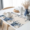 thumbnail image 3 of White Blue Pumpkins Placemats Set of 12 Fall Thanksgiving Pumpkin Leaf Harvest Vintage Linen Heat Insulated Linen Place Mats, Washable Stain-Proof Table Mats for Dining Tables Holiday Decor 13x19inch, 3 of 9