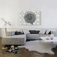 thumbnail image 2 of ARTCANVAS Dahlia Black And White And Color Outline Painting Home decor Canvas Art Print - Size: 40" x 26" (0.75" Deep), 2 of 9