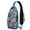Rustic Floral S, variant on Sweet Red Strawberry Sling Backpack, Cute Fruity Print Crossbody Daypack with Fresh Flowers and Berry Pattern for Strawberry Enthusiasts