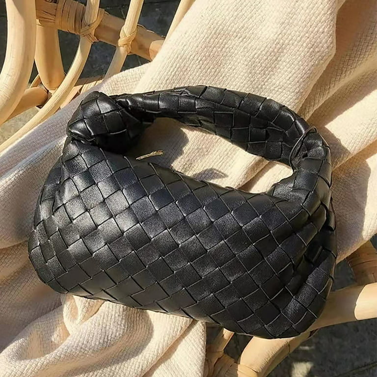 Bottega Veneta - Black Woven Shoulder Bag