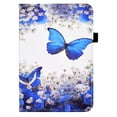 thumbnail image 6 of Dteck Case For iPad 10th Generation 10.9 inch 2022,Smart Pattern Leather Card Holder Wallet Case Shockproof Silicone Kickstand Cover with Elastic Strap,Butterfly, 6 of 7