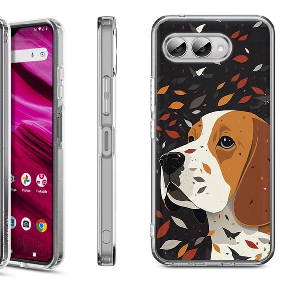 Shockproof Phone Case for T-Mobile Revvl 8, by OneToughShield - Beagle