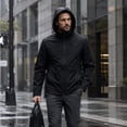 thumbnail image 2 of Youthup Men's Water-Resistant Hooded Windbreaker Jacket - Lightweight Breathable Outerwear for Hiking & Urban Commuting | Spring/Fall, 2 of 15