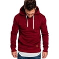 thumbnail image 1 of Sweat à Capuche pour Hommes Automne Hiver Slim Pull à Manches Longues Mode Urbaine, 1 of 4