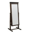 thumbnail image 4 of Linon Angela Cheval Mirror, Walnut, 63 inches High, 4 of 13