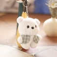 thumbnail image 4 of HEVIRGO 1PC Ours Pendentif Mignon Expression Confortable Tactile Multi-Usage Portable Mignon Ours Peluche Poupée pour Porte-Clés, 4 of 10