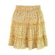 thumbnail image 3 of Minnieouse plisada con volantes para mujer acampanada de cintura alta para niñas y mujeres Prendas para la parte inferior del cuerpo amarillo XXL, 3 of 6
