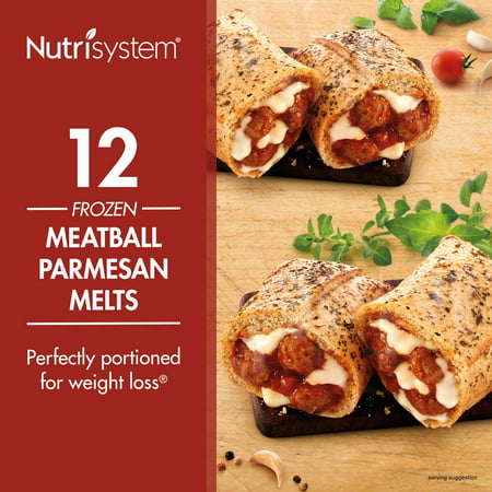 Nutrisystem Frozen Meatball Parmesan Lunch Melt, 4.0 oz, 12