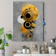 thumbnail image 4 of Gold Black Geometric Circles Canvas Print, Textured Modern Wall Art for Living Room Bedroom Office Hallway Entryway Decor, 4 of 8
