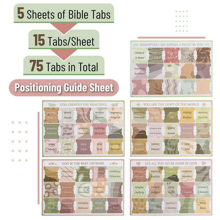 Mr. Pen- Bible Tabs, 72 Tabs (66 Books, 6 Blanks), High Gloss Paper, Bible Journaling  Supplies, Bible Tabs Old and New Testament, Bible Tabs for Women, Bible  Tabs for Journaling Bible, Bible