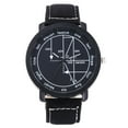 thumbnail image 2 of Reloj de cuarzo para mujer, relojes para mujer, escala inglesa, esfera geométrica, reloj de cuarzo informal de moda para hombres y mujeres, reloj A, 2 of 4