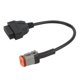 thumbnail image 1 of Cable De Escáner OBDII De 6 Pines, Plástico ABS De Conversión De Enchufe De Diagnóstico OBD2 Flexible Para Motocicleta, 1 of 7