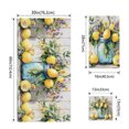 thumbnail image 3 of Rustic Lemon Vases Towel Set of 3, Soft Microfiber Bath Towels, Hand Towel, Washcloths, Vintage Botanical Wooden Quick-Dry Absorbent Towels for Bathroom Kitchen Hotel Beach Gym Spa, 3 of 9