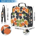 thumbnail image 2 of FORMRS Zipper Binder with Shoulder Strap 2-inch Ring 500 Sheet Capacity File Bag, Black Clover Pattern, 2 of 5