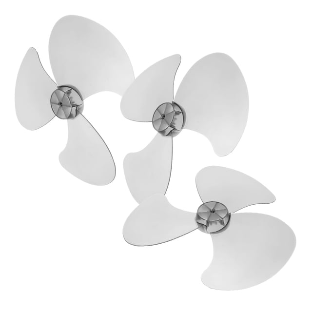 SOPOTUTU 3Pcs Universal Electric Fan Blade Replacement with Plastic Multi Color Leaves for Household Fans