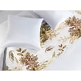 thumbnail image 2 of Retro Bed Runner, Nostalgic Botanical Repetitive Pattern of Leaves and Flowers Vintage Love, Decorative Accent Bedding Scarf for Hotels Homes & Guest Rooms, Queen, Slate Brown Warm Taupe, by Ambesonne, 2 of 3