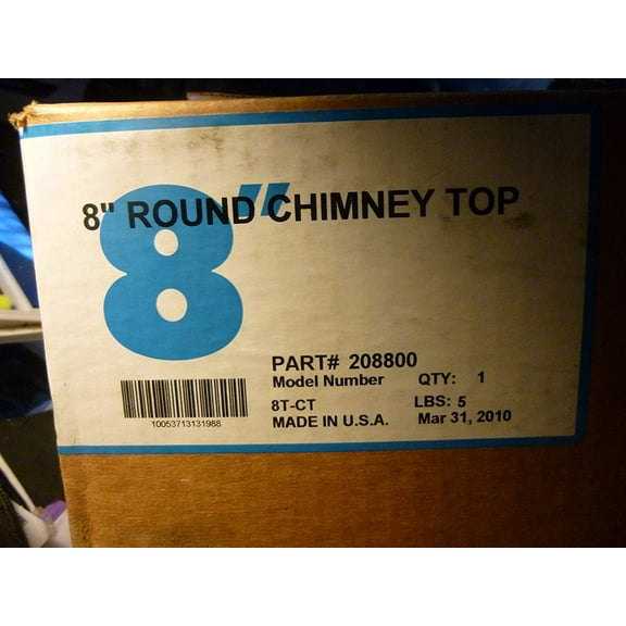 Selkirk Metalbestos 8T-CT 8-Inch Stainless Steel Round Top