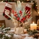 thumbnail image 4 of Árboles De Plástico Árbol De Navidad Artificial De 30cm Para Escritorio, Con Piñas De Frutos Rojos Y Base De Arpillera Para Decoración De Escritorio De Estilo Rústico (1 Unidad) Rkxzt, 4 of 8