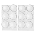 thumbnail image 2 of 12 Uds. Topes de puerta Protector de pared 40mm de diámetro transparente redondo suave fuerte PU manija de puerta de pared parachoques, 2 of 8