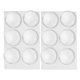 thumbnail image 2 of 12 Uds. Topes de puerta Protector de pared 40mm de diámetro transparente redondo suave fuerte PU manija de puerta de pared parachoques, 2 of 9