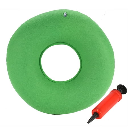 Inflatable Round Chair Pad Hip Support Hemorrhoid Seat Cushion With Pump(Green), Haemorrhoids Cushion, Chair