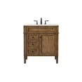 thumbnail image 3 of Elegant Decor Park Avenue 32" Aluminum MDF Single Bathroom Vanity in Driftwood, 3 of 8