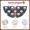 thumbnail image 3 of Fotbe Swan And Flowers1 Pattern Christmas Tree Skirt, Tree Skirts Plush Christmas Decorations, Christmas Tree Skirts Xmas Decorations Holiday Party Decor-30", 3 of 6
