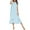 Blue, variant on HomeGardon Nightgowns for Women,Women's Sleepwear,Women Fashionable Solid Color Casual and Comfortable Short Sleeved Pajamas and Home Clothing,S-XXL