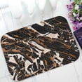thumbnail image 1 of YUSDECOR Black Brown Metal Design Marble Home Decor Floor Mat Area Rug Doormat Size 15.7x23.6 Inches, 1 of 1