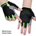thumbnail image 1 of Guantes de levantamiento de pesas profesionales para hombre y mujer, Protector de manos de medio dedo para gimnasio, Fitness, Crossfit, entrenamiento, culturismo Fivean Guantes deportivos, 1 of 2