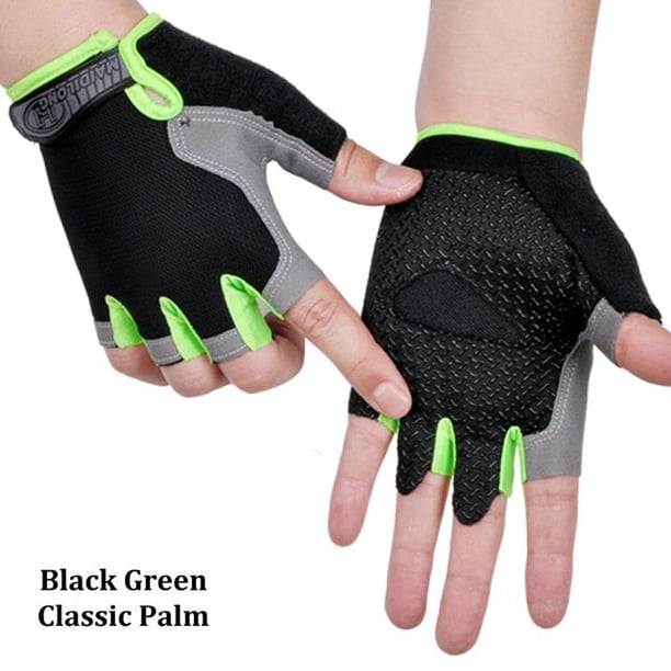 Guantes de levantamiento de pesas profesionales para hombre y mujer, Protector de manos de medio dedo para gimnasio, Fitness, Crossfit, entrenamiento, culturismo Fivean Guantes deportivos
