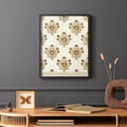 thumbnail image 6 of Block Print Blooms I Framed Print in Black Solid Wood Framed Print No Nail Hanging, 6 of 6