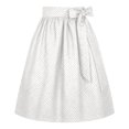 thumbnail image 4 of XIAOCHA Womens Polka Dot Skirt High Waist Midi Skirt Daily Casual Outfit, 4 of 4