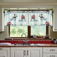 thumbnail image 3 of Yayeee Kitchen Curtains Tier Set of 2 Light Filtering 57"x36" Over Sink Window Panels, Ice Play, 3 of 7